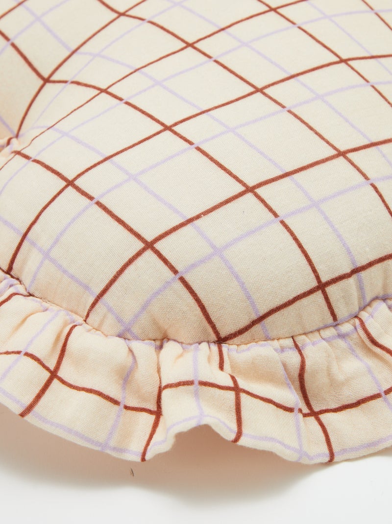 Cuscino cuore in garza di cotone (50 x 45 cm) BIANCO - Kiabi