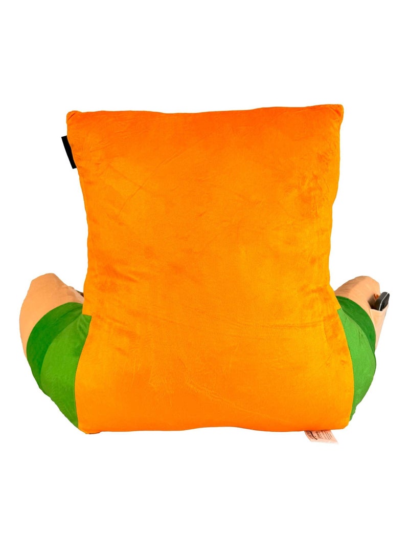 Cuscino da lettura Alex con schienale alto e braccioli "Roba" – Minecraft Verde/Arancione - Kiabi