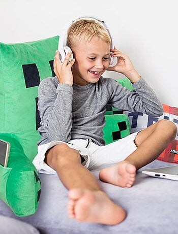 Cuscino da lettura Creeper con schienale alto e braccioli "Roba" – Minecraft