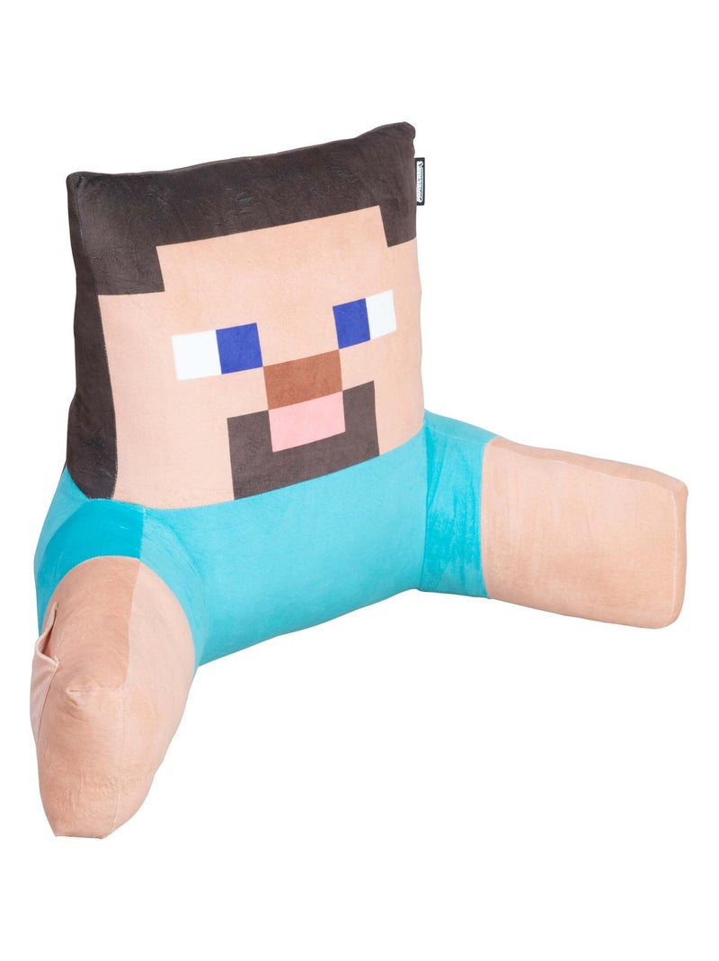 Cuscino da lettura Steve con schienale alto e braccioli "Roba" – Minecraft Blu beige - Kiabi