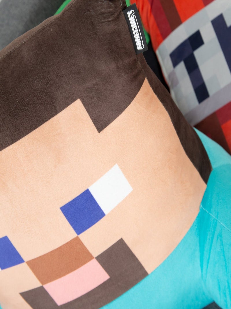 Cuscino da lettura Steve con schienale alto e braccioli "Roba" – Minecraft Blu beige - Kiabi