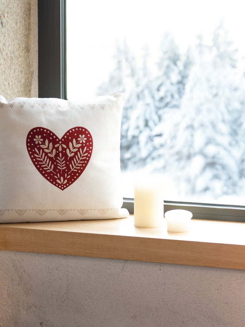Cuscino da montagna con cuore rosso Rosso - Kiabi