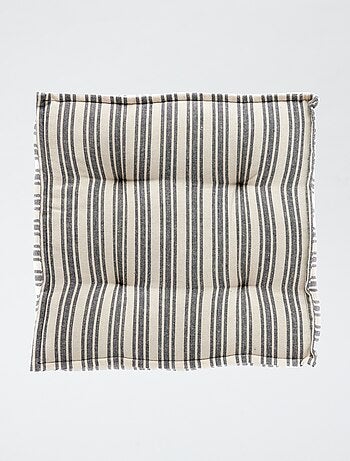 Cuscino da pavimento con stampa a righe