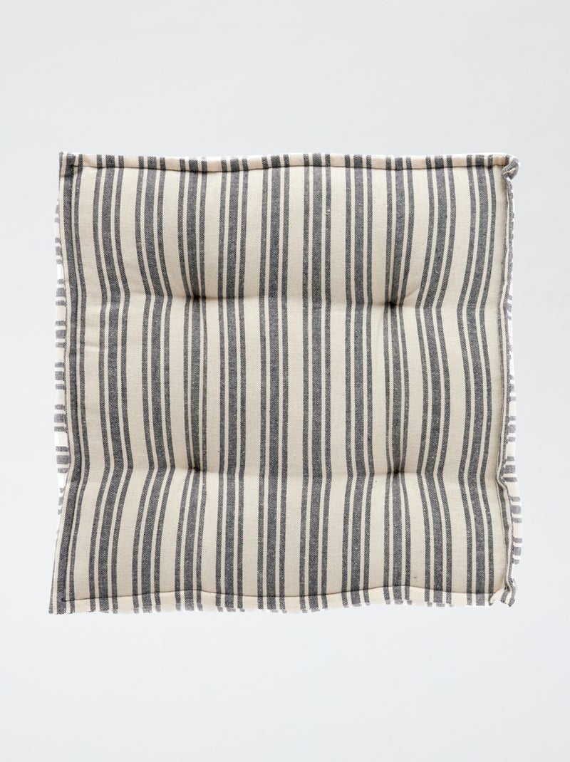Cuscino da pavimento con stampa a righe BIANCO - Kiabi