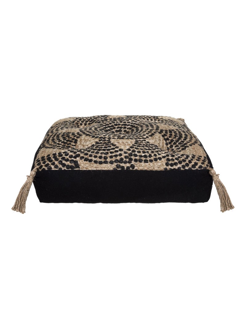 Cuscino da pavimento Mandala Nero - Kiabi