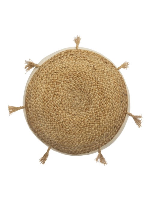 Cuscino da terra in iuta con nappe - Kiabi Cuscino da terra in iuta con nappe - Kiabi