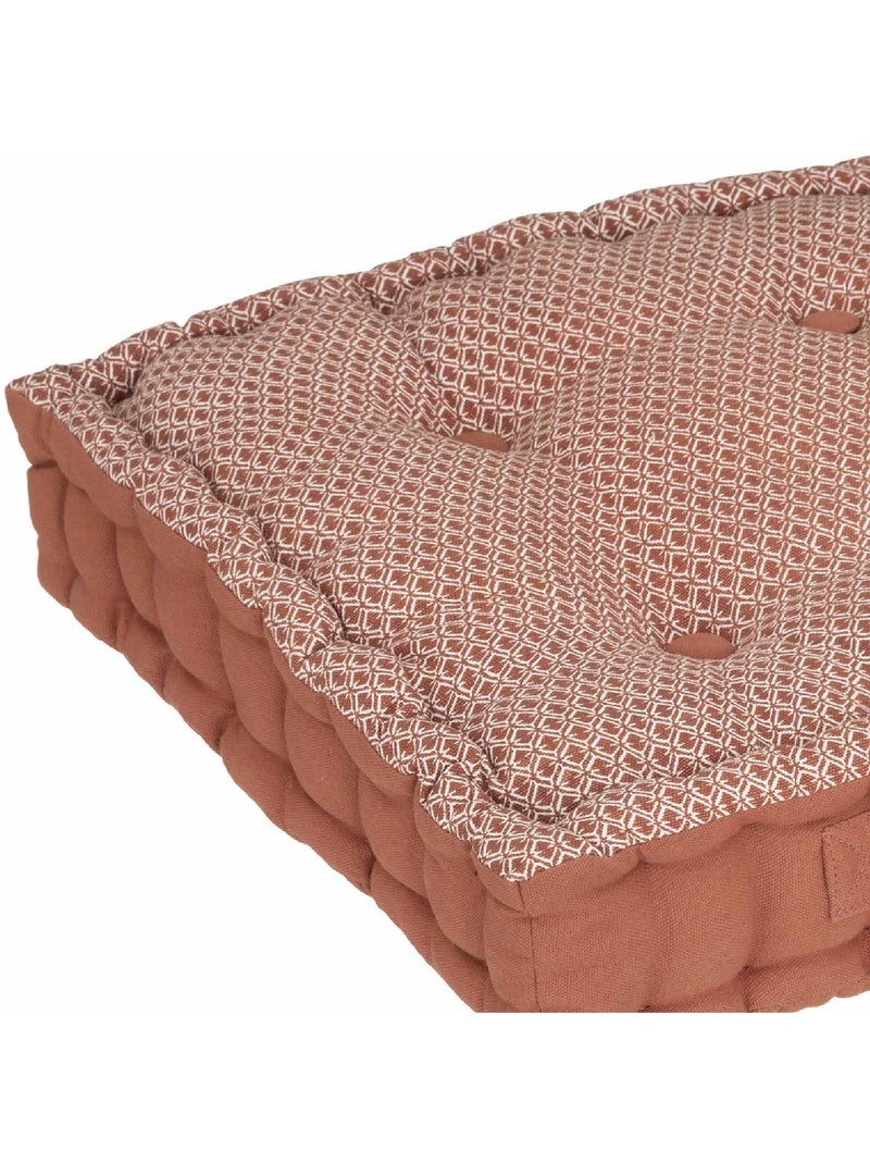 Cuscino da terra in stile geometrico Terracotta - Kiabi