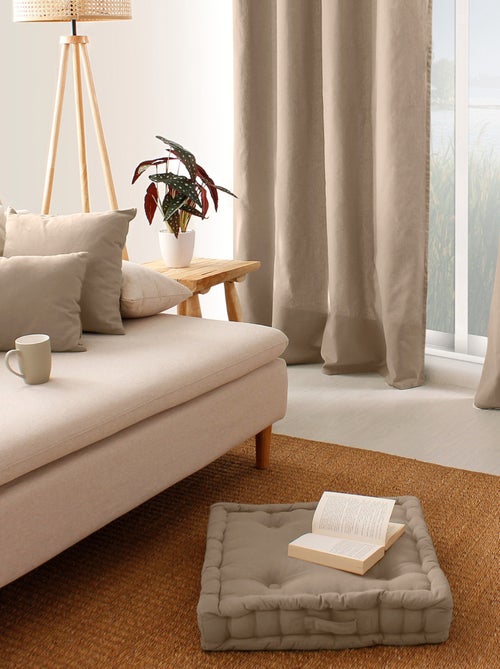 Cuscino da terra liscio in puro cotone - Kiabi