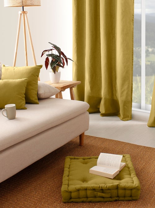 Cuscino da terra liscio in puro cotone - Kiabi