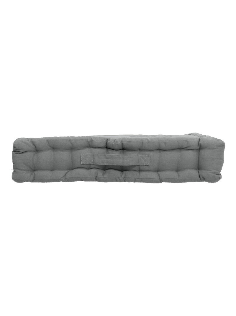 Cuscino da terra liscio in puro cotone Grigio chiaro - Kiabi