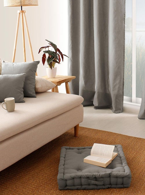 Cuscino da terra liscio in puro cotone - Kiabi