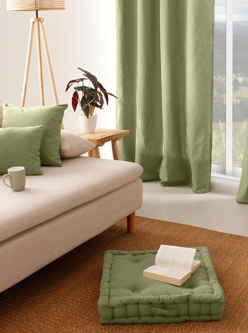 Cuscino da terra liscio in puro cotone - Kiabi