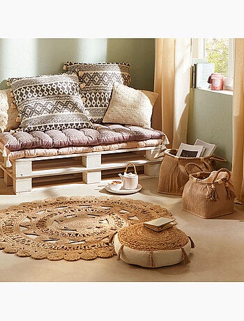 Cuscino da terra rituality beige d38cm