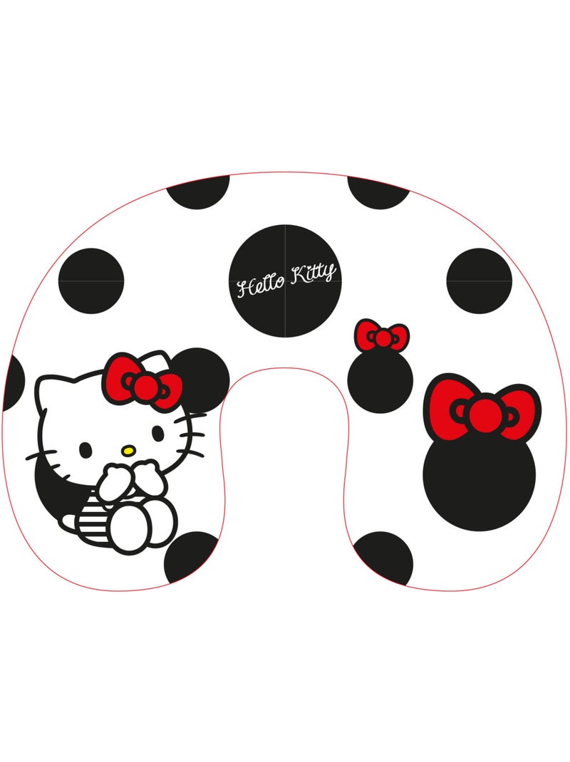 Cuscino da Viaggio Hello Kitty Sanrio Nero Bordeaux Bianco - Kiabi