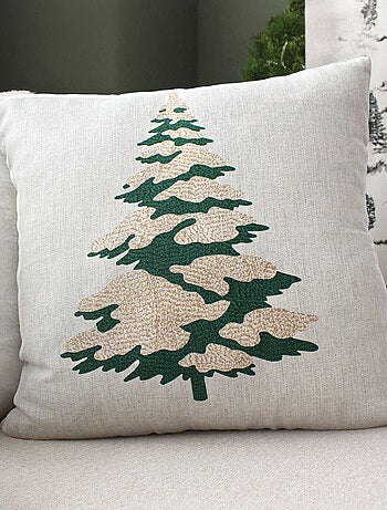 Cuscino decorativo con motivo di abete