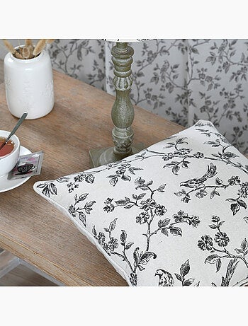 Cuscino decorativo con stampa floreale