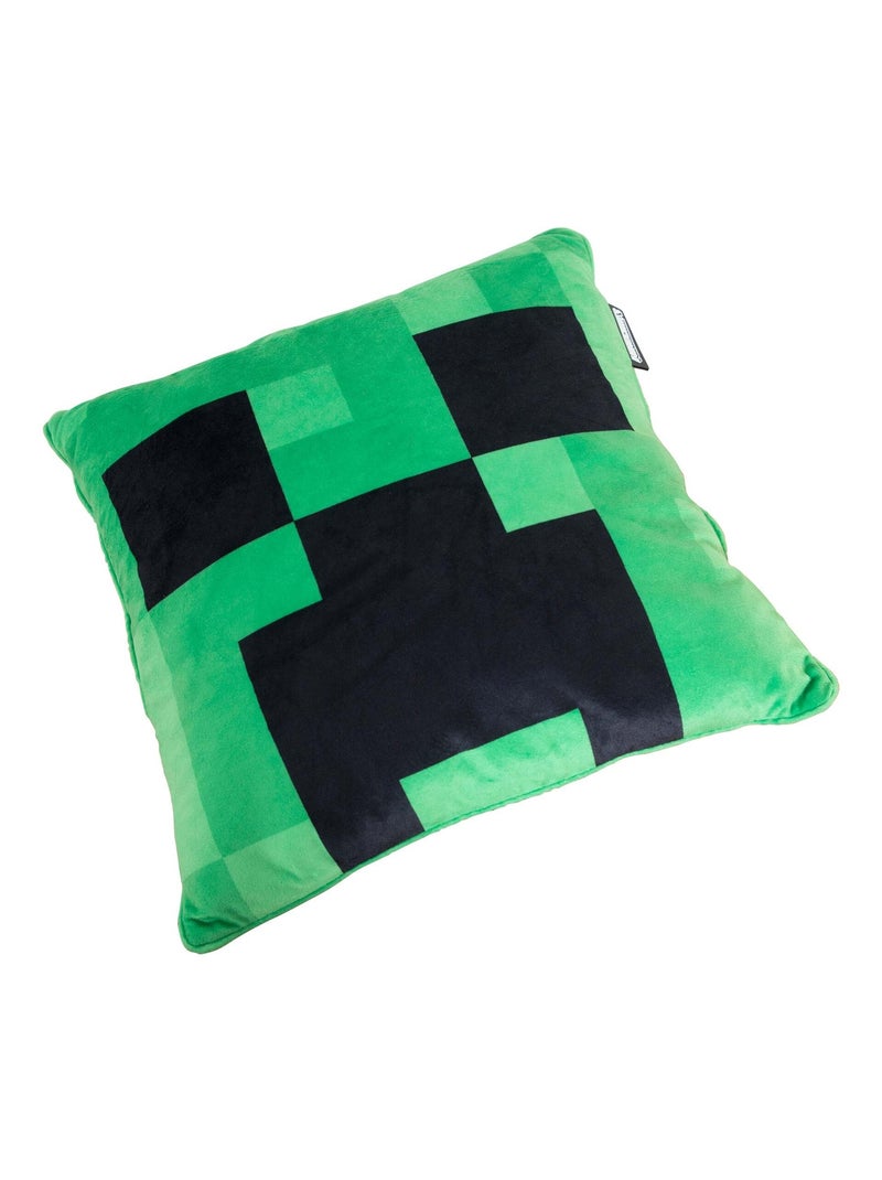 Cuscino decorativo morbido in tessuto vellutato "Roba" – Minecraft Creeper Verde - Kiabi