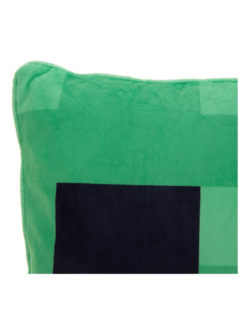 Cuscino decorativo morbido in tessuto vellutato "Roba" – Minecraft Creeper Verde - Kiabi