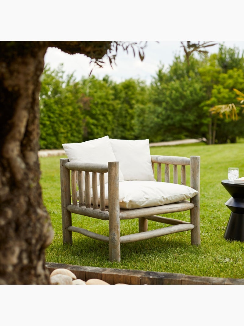 Cuscino esterno impermeabile MINORQUE con rivestimento sfoderabile Ecru - Kiabi