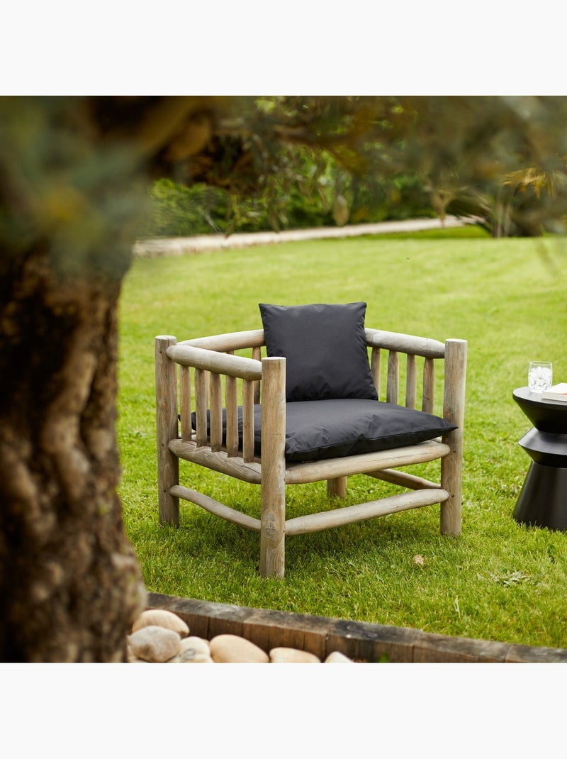 Cuscino esterno impermeabile MINORQUE con rivestimento sfoderabile Nero - Kiabi