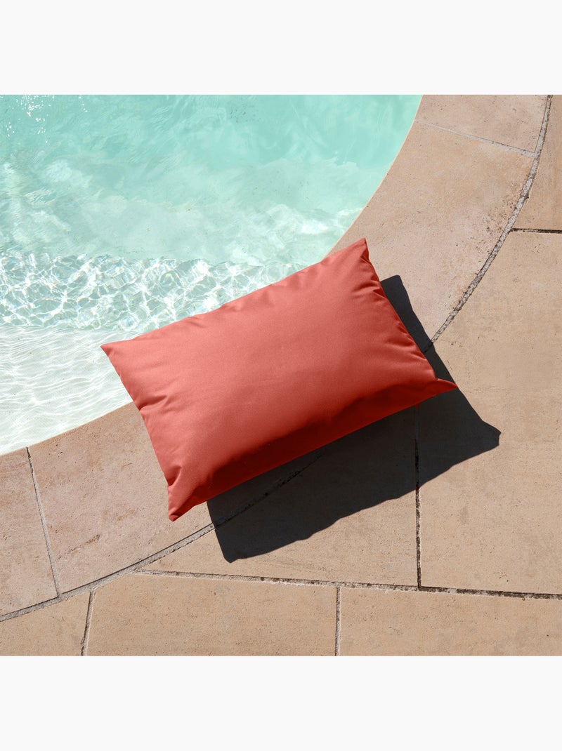 Cuscino esterno impermeabile MINORQUE con rivestimento sfoderabile Terracotta - Kiabi