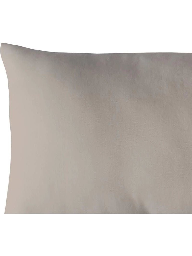 Cuscino in cotone a tinta unita con fodera non sfoderabile Beige conchiglia - Kiabi