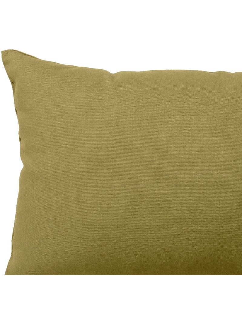 Cuscino in cotone a tinta unita con fodera non sfoderabile Bronzo - Kiabi
