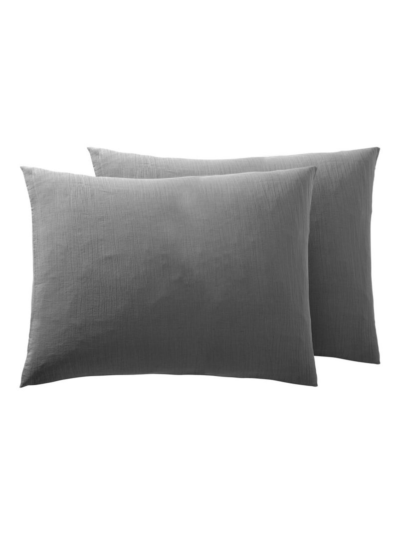 Cuscino in Cotone Alia PROMO LINGE Grigio antracite - Kiabi