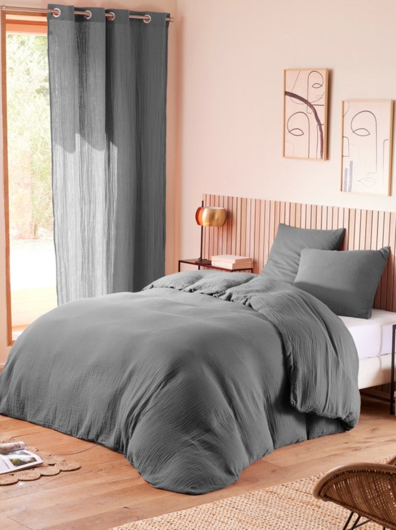 Cuscino in Cotone Alia PROMO LINGE Grigio antracite - Kiabi