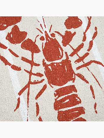 Cuscino in cotone aragosta