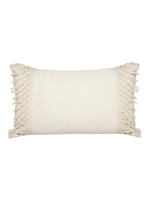 Cuscino in cotone e macramè - Kiabi