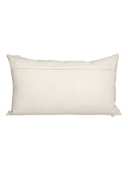 Cuscino in cotone e macramè - Kiabi