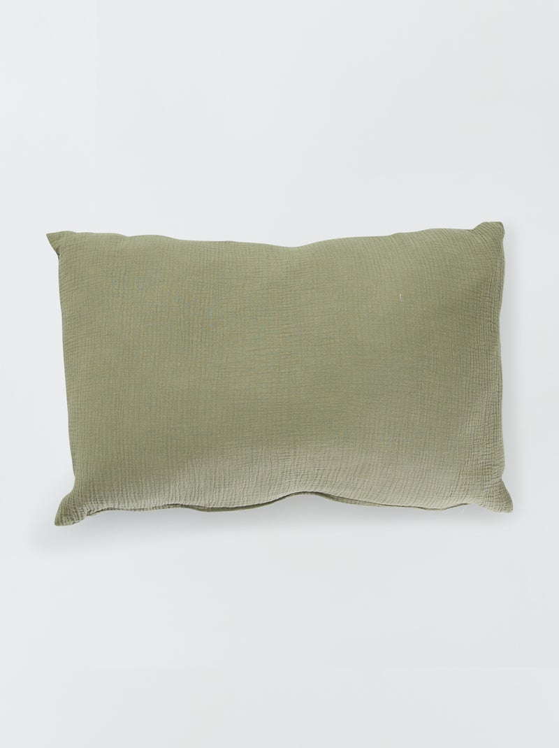 Cuscino in doppia garza di cotone BEIGE - Kiabi