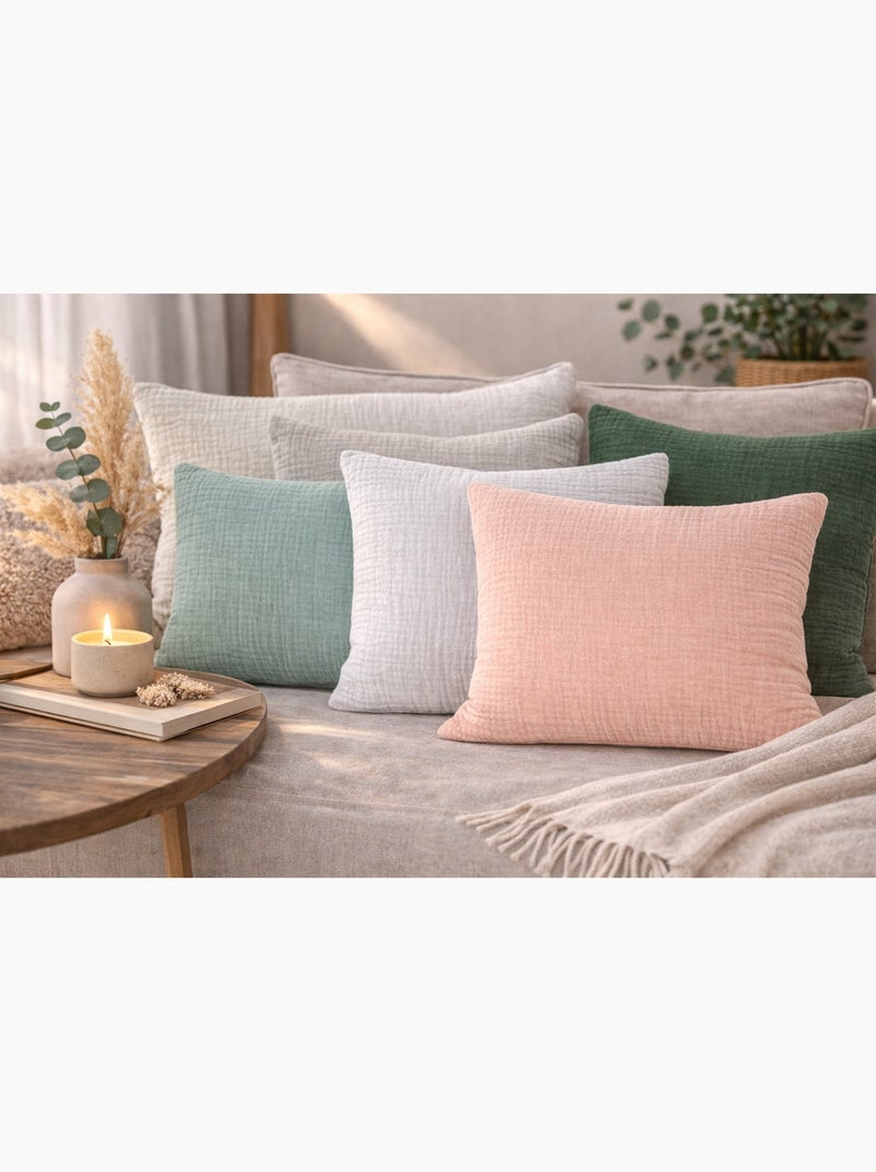 Cuscino in garza di cotone Grigio - Kiabi
