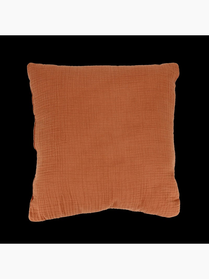 Cuscino in garza di cotone Marrone caramello - Kiabi