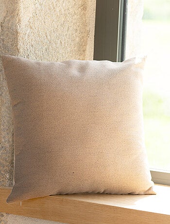 Cuscino in jacquard con motivo a casetta