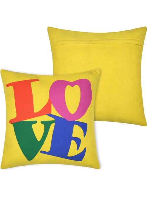 Cuscino in policotone stampato LOVE - Kiabi Cuscino in policotone stampato LOVE - Kiabi