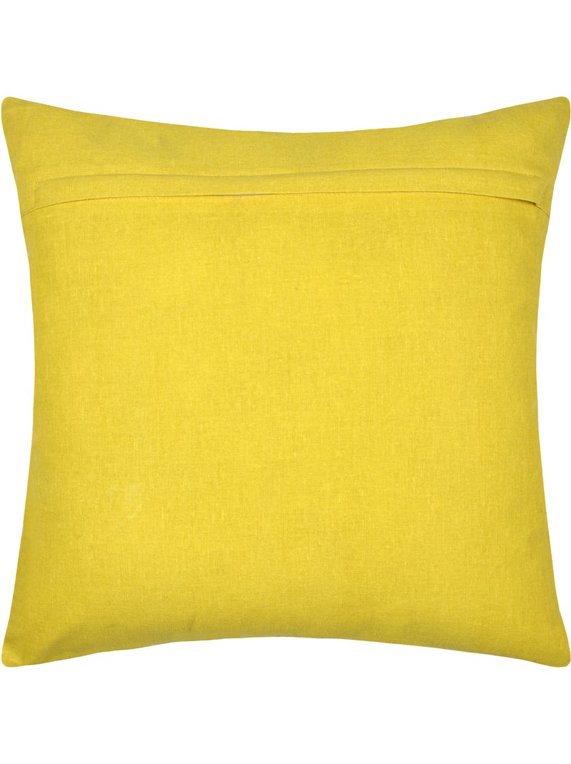 Cuscino in policotone stampato LOVE Giallo - Kiabi