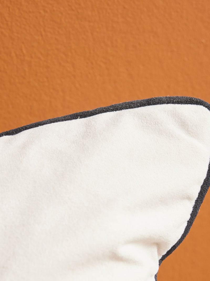 Cuscino in velluto 45 x 45 cm BIANCO - Kiabi