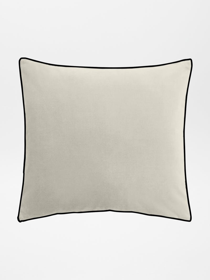 Cuscino in velluto 45 x 45 cm BIANCO - Kiabi