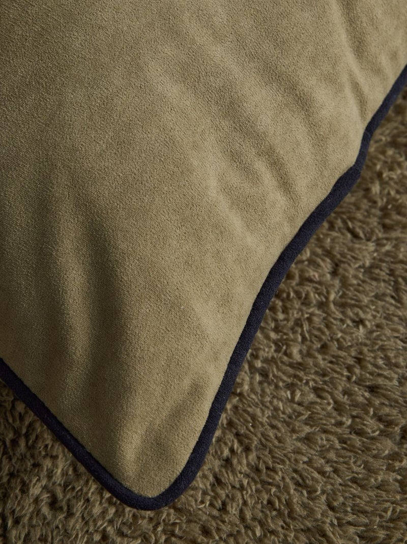 Cuscino in velluto 45 x 90 cm KAKI - Kiabi