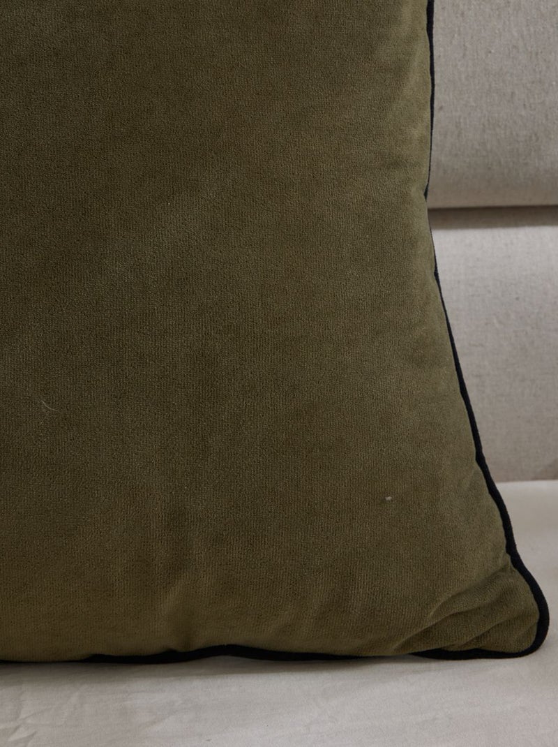 Cuscino in velluto 45 x 90 cm KAKI - Kiabi
