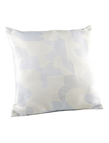 Cuscino jacquard geometrico a trama retrò