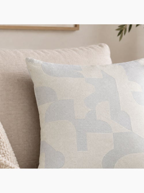 Cuscino jacquard geometrico a trama retrò - Kiabi Cuscino jacquard geometrico a trama retrò - Kiabi