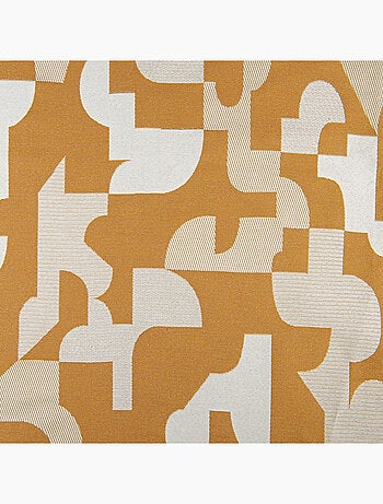 Cuscino jacquard geometrico a trama retrò