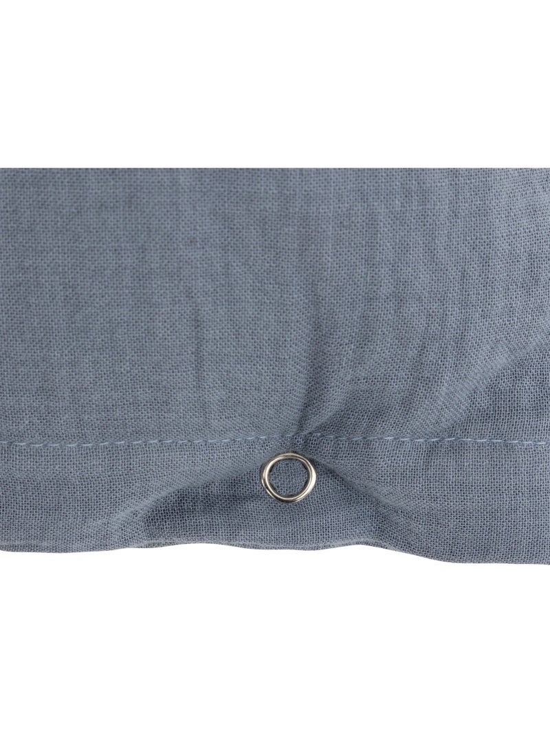 Cuscino lili blu-grigio 50x30 cm Blu grigiastro - Kiabi