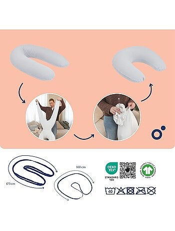 Cuscino per allattamento e gravidanza 2 in 1 twisty 'doomoo'