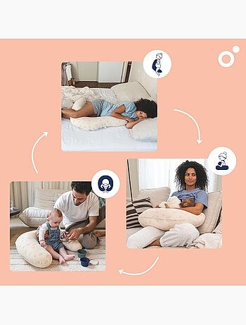 Cuscino per allattamento e gravidanza 2 in 1 twisty 'doomoo'