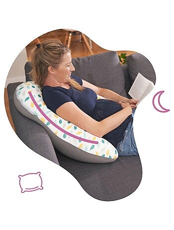 Cuscino per allattamento e gravidanza evolutivo 2 in 1 Fluffy 'Badabulle'