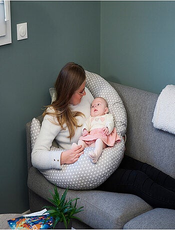 Cuscino per allattamento e gravidanza Thermobaby stelle cotone OEKO-TEX